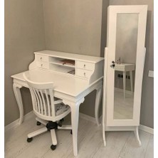 Masifart Idery Çalışma Masası ve Şerif Koltuk Beyaz