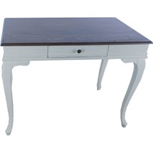 Masifart Aden Lükens Çalışma Masası Beyaz Patine 110 cm