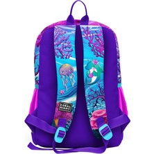 Coral High Kids Pembe Mor Kaplumbağa Desenli Okul Sırt Çantası 23756
