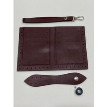 Karan Tuhafiye Cüzdan Kiti / Örgü Cüzdan Kiti / Bordo