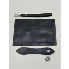 Karan Tuhafiye Cüzdan Kiti / Örgü Cüzdan Kiti / Siyah