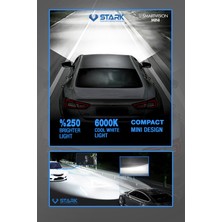 Stark Smart Vision Mini H7 LED Xenon Far Ampulü Kısa Tip Mini Slim Csp Şimşek Etkili