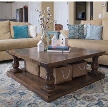 Masifart Gemino Ahşap Orta Sehpa