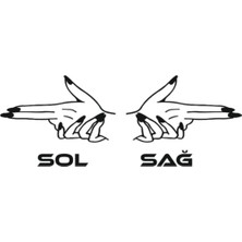 El Sticker, Nişan Sticker, Kaput Sticker, Sağ ve Sol Takım