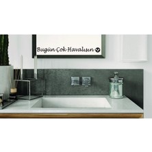 Eyba Sticker Ayna Dekorasyon Sticker- Bugün Çok Havalısın 40CMX4CM