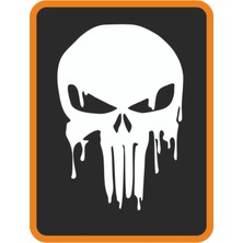 Kuru Kafa Oto Sticker 20X15 cm Beyaz