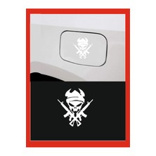 Minik Silahlı Adam Sticker 13*14 cm Oto Sticker Duvar Sticker