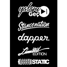Arka Cam Sticker Set Oto Sticker Araba Sticker 20 x 35 cm