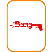 Bang Oto Sticker Motor Sticker 25X7 cm Kırmızı