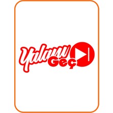 " Yalanı Geç " Oto Sticker Motor Sticker 20X8 cm Kırmızı