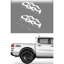 Off Road Dağ ve 4x4 Sport Sticker 2 Adet 43X32CM