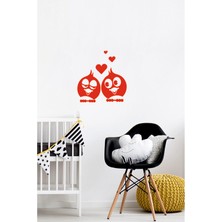Eyba Sticker Aşık Kuşlar Priz Sticker-Oto STICKER-18X18CM