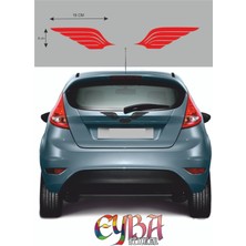 Eyba Sticker 2 Adet Kanat Sticker, Oto Sticker- Araba Sticker- Oto Sticker - 36X8CM