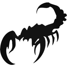 Scorpion 3 Sticker Araba Oto Arma Duvar Çıkartma 20 cm