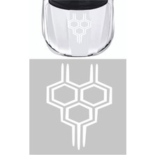 Eyba Sticker 40X80CM & 60X30 cm Seçenekli Yeni Model Bal Peteği Sticker - Kaput Sticker - Oto Sticker