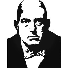 Eyba Sticker Aleister Crowley 2 Sticker Araba Oto Arma Duvar Çıkartma