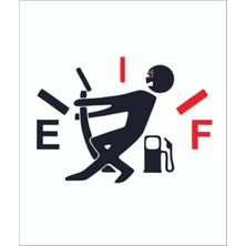 Eyba Sticker Sticker Yakıt Göstergesi Depo Kapağı Sticker