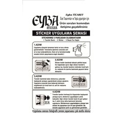 Eyba Sticker Kaput Şerit Parçalı Lüx Sticker 118X20 cm