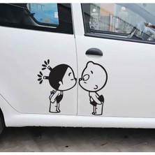 Eyba Sticker Komik Boy Girl Çocuk Pobaby Öpücük Araba Sticker 36CM