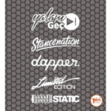 Eyba Sticker Araç Arka Cam Sticker Araba Arkası Paket Etiket Yalanı Geç Tasarım