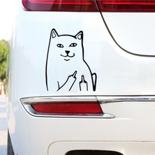 Findit Mizahi Cam ve Araç Arkası Sticker Orta Parmak