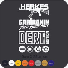 Eyba Sticker Oto Sticker Arka Cam Yazısı 4 Li Set 40X25