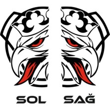 Eyba Sticker Scania Sticker, 20CM x 30CM Sağ ve Sol Takım