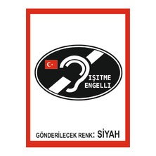 Işitme Engelli Oto Sticker - Motor Sticker - Karavan Sticker (Fosforlu Değildir)