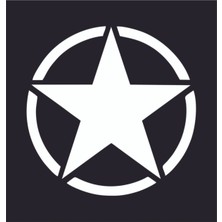 Offroad U.s Army Sticker (2 Adet) ( Beyaz)