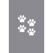4 Adet Pati Izleri Sticker-Oto Sticker-Araba Sticker-5 Renk Çeşidi
