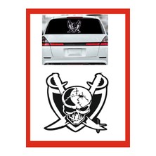Korsan Kurukafa Oto Sticker - 18*14CM - Araba Sticker -
