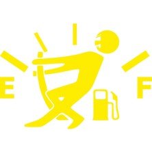 Yakıt Göstergesi Depo Kapağı Sticker Sarı