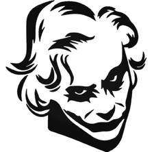 Joker Yüzü Maske 2 Sticker Araba Oto Arma Duvar Çıkartma 20 cm