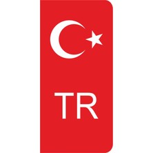 Plaka Tr Sticker 2 Adet, Plaka Sticker, Oto Sicker, Araç Sticker