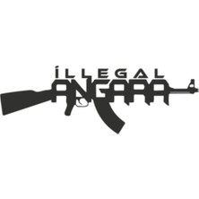 Eyba Sticker Illegal Ankara Sticker Killegalankara 20CM x 7cm