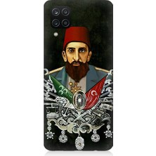Teknomeg Samsung Galaxy A12 Uyumlu Osmanlı 2. Abdülhamid Han Desenli Silikon Kılıf