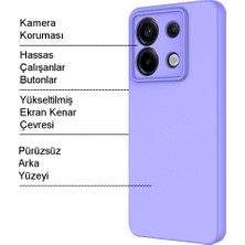 Case World Caseworld Xiaomi Redmi Note 13 Pro 5g Kapak Kamera Korumalı Içi Kadife Lansman Silikon Kılıf - Mürdüm