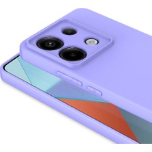 Case World Caseworld Xiaomi Redmi Note 13 Pro 5g Kapak Kamera Korumalı Içi Kadife Lansman Silikon Kılıf - Mürdüm