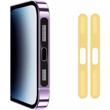 Ally iPhone 15 Plus Için Anti-Dust Toz ve Kir Önleyici Sticker 2 Adet Set