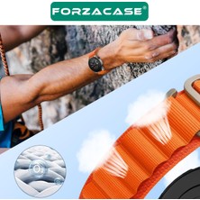 Forzacase Samsung Galaxy Watch Active 2 44 mm Için Kancalı Kumaş Kordon Kayış - FC246