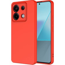 Caseart Xiaomi Redmi Note 13 Pro 5g Kapak Kamera Korumalı Içi Kadife Lansman Silikon Kılıf - Kırmızı