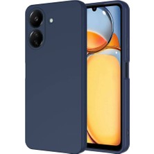 Kzy Xiaomi Redmi 13C Kapak Kamera Korumalı Içi Kadife Lansman Silikon Kılıf - Lacivert