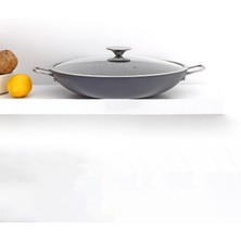 Bonera Pro Plus Granit Braising Tava Cam Kapaklı -32cm