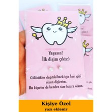 Emtory Home 20 Adet Pembe Kartlı Diş Buğdayı Inci Küpe