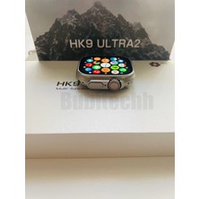 Bubitechh HK9 ULTRA2 Max 49mm Akıllı Saat 7 Kordon, Gümüş