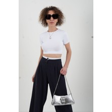 Zelish My Sister Beyaz Poly Croptop