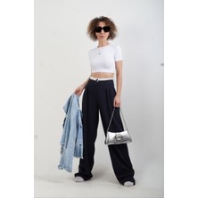 Zelish My Sister Beyaz Poly Croptop