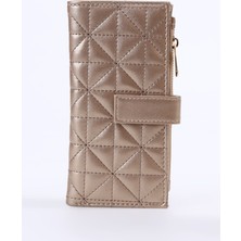 Fabrika Altın Kadın Cüzdan Frk 504 Düz Gold