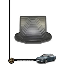 Gold Fiat Egea Sedan 2015-2023 Rubber Yumuşak 3D Bagaj Havuzu