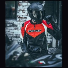 Scoyco 4 Mevsim Mont JK187 Scoyco Kırmızı - L